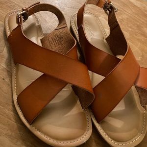 Leather Cross Slingback Old Navy Sandals
